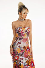 Load image into Gallery viewer, Satu Floral Glitter Maxi Dress