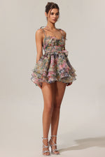 Load image into Gallery viewer, Hester Sleeveless V-Neck Lacing Flounce Mini Dress