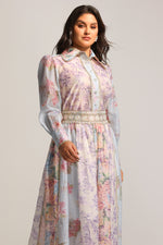 Load image into Gallery viewer, Ruby Long Sleeve Floral Printed Lace Top And Skirt Two-Piece Set