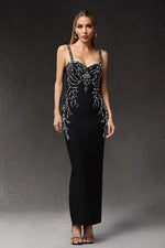 Load image into Gallery viewer, Juyce Sleeveless Diamond Bandage Maxi Dress