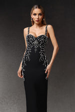 Load image into Gallery viewer, Juyce Sleeveless Diamond Bandage Maxi Dress