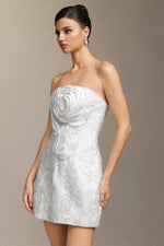 Load image into Gallery viewer, Renaa Kijin Handmade flowers Sequins mini dress