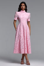 Load image into Gallery viewer, Kitsu Short Sleeve Midi Dress