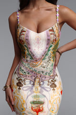 Load image into Gallery viewer, Xapana Resort Contour Sleeveless Mesh Maxi Dress