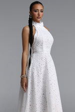 Load image into Gallery viewer, Nuvola Halter Midi Dress