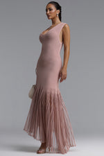 Load image into Gallery viewer, Sucia Elegant Cinched V Neck Sleeveless Knit Maxi Dress