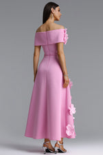 Load image into Gallery viewer, Gacia Elegant Off Shoulder Floral Maxi Dress