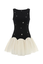 Load image into Gallery viewer, Salamo Sleeveless Diamond Mini Dress