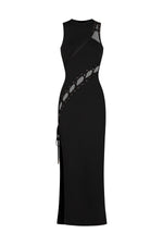 Load image into Gallery viewer, Kaiser Sleeveless Hollowed Out Slit Bandage Maxi Dress