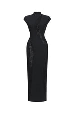 Load image into Gallery viewer, Rotte Sexy Contour Sleeveless Lace Bandage Maxi Dress