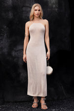 Load image into Gallery viewer, Hailey Halter Knitted Midi Dress