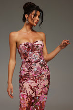 Load image into Gallery viewer, Lilya Off-the-Shoulder Embroidery Sequin Maxi Dress
