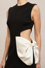 Load image into Gallery viewer, Cutout Crepe Mini Dress