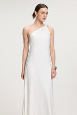 Load image into Gallery viewer, Tie-Shoulder Satin Maxi Dress