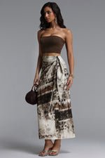Load image into Gallery viewer, Zavan Resort Flowy Sleeveless Knit Top And Print Woven Skirt Two Piece Set