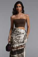 Load image into Gallery viewer, Zavan Resort Flowy Sleeveless Knit Top And Print Woven Skirt Two Piece Set