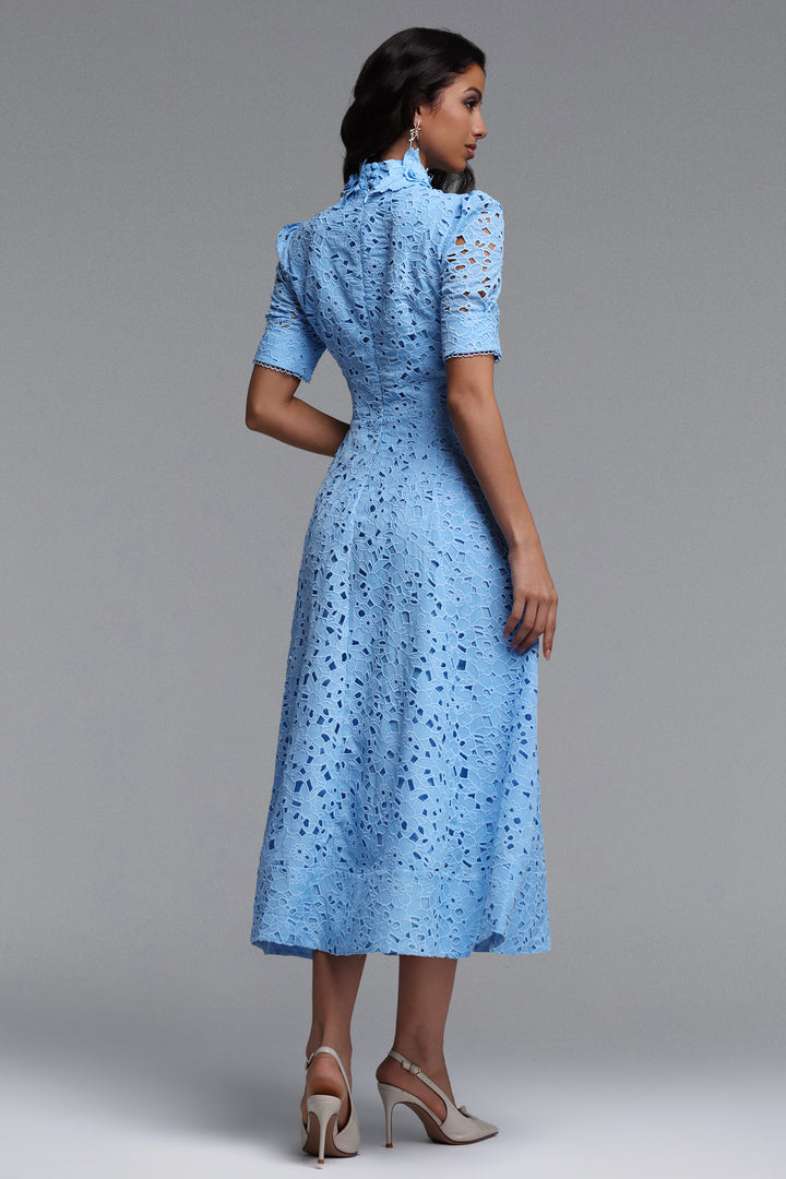 Kitsu Short Sleeve Midi Dress	