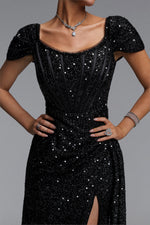 Load image into Gallery viewer, Ilia Glamorous Contour Ruched Sequin Maxi Dress