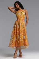 Load image into Gallery viewer, Vleah Resort Flowy Sleeveless Floral Woven Maxi Dress
