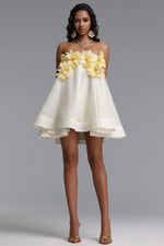 Load image into Gallery viewer, Johe Resort Flowy Sleeveless Floral Organza Mini Dress