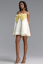 Load image into Gallery viewer, Johe Resort Flowy Sleeveless Floral Organza Mini Dress
