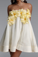 Load image into Gallery viewer, Johe Resort Flowy Sleeveless Floral Organza Mini Dress