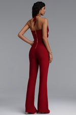Load image into Gallery viewer, Ferean Stylish Halter Floral Mini Top And Slim Bandage Pants Two-Piece Set