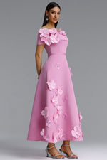 Load image into Gallery viewer, Gacia Elegant Off Shoulder Floral Maxi Dress
