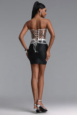 Load image into Gallery viewer, Julissa Sexy Fitted Strapless Polka Dot Boned Top