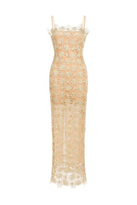 Load image into Gallery viewer, Lelia Sleeveless Hollow Out Slit Midi Dress