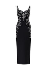 Load image into Gallery viewer, Juyce Sleeveless Diamond Bandage Maxi Dress
