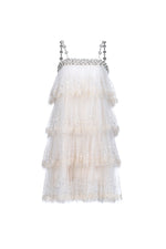 Load image into Gallery viewer, Umeko Elegant Flowy Tiered Ruffle Sequin Mini Dress